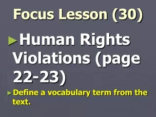 Focus Lesson (30)