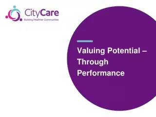 Valuing Potential – Through Performance