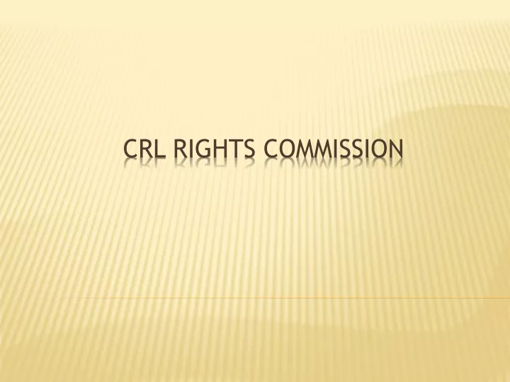 crl rights commission