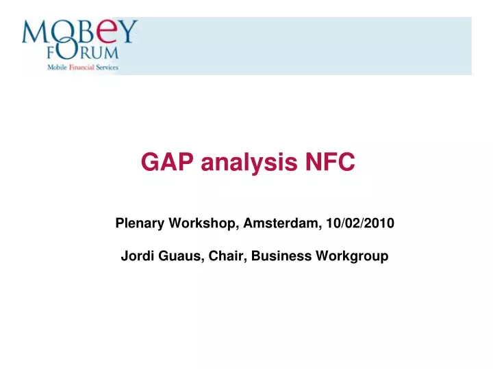 gap analysis nfc