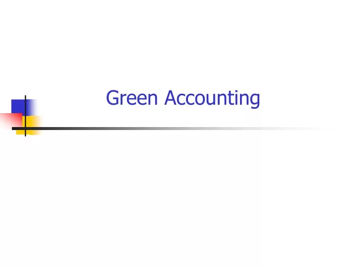 green accounting