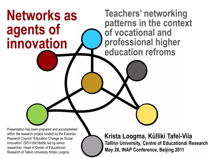 teachers networking patterns in the context