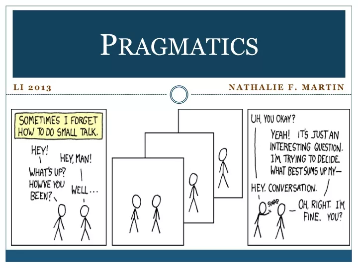 pragmatics