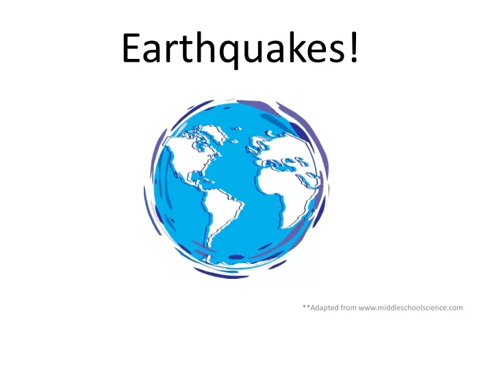 earthquakes