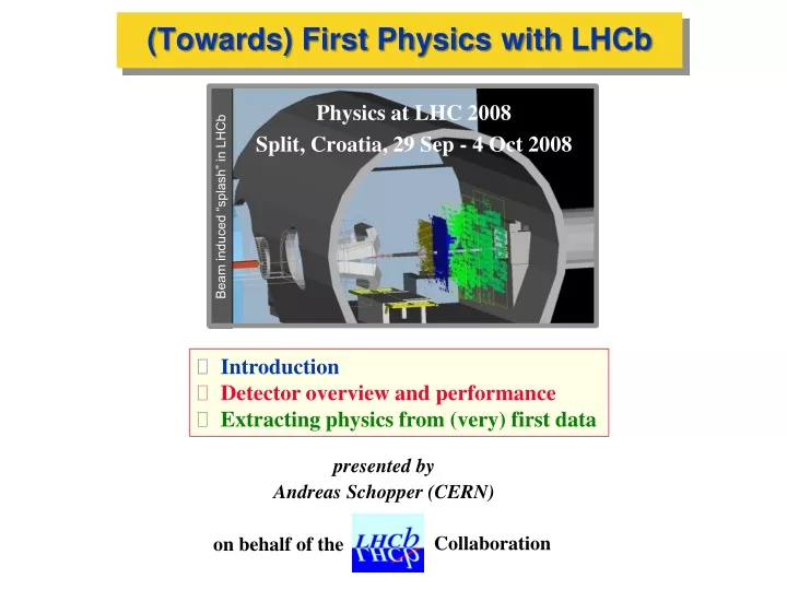 physics at lhc 2008 split croatia 29 sep 4 oct 2008