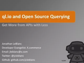 ql.io and Open Source Querying
