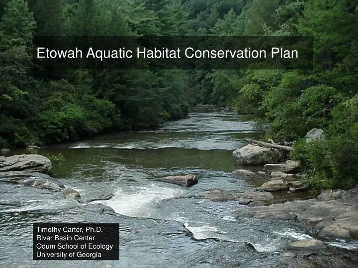etowah aquatic habitat conservation plan