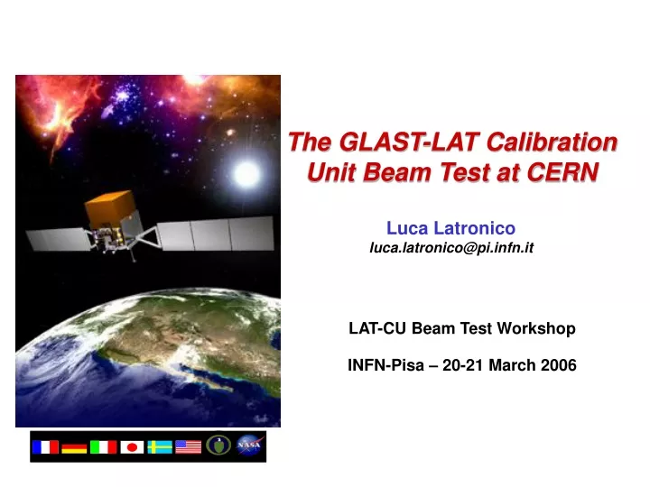 the glast lat calibration unit beam test at cern