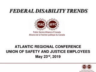 FEDERAL DISABILITY TRENDS