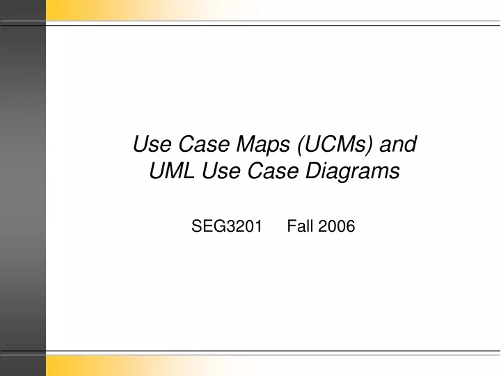 use case maps ucms and uml use case diagrams