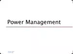 Optimizing Power Management in Mobile Multimedia Devices - slide 1