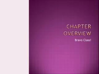 Chapter Overview