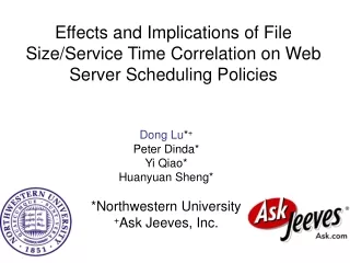 Effects and Implications of File Size/Service Time Correlation on Web Server Scheduling Policies