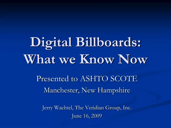 digital billboards what we know now