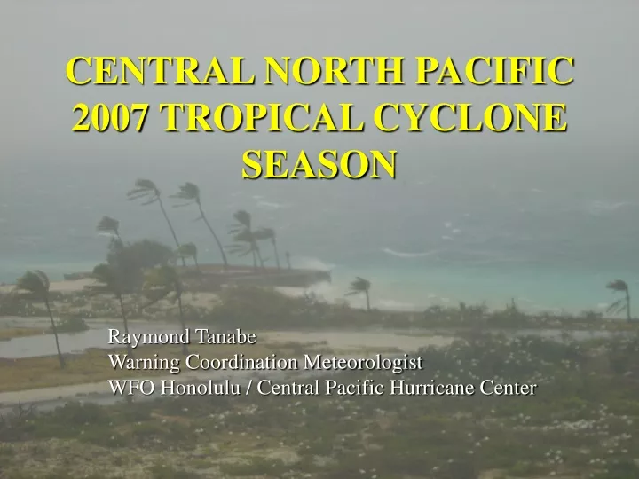 central north pacific 2007 tropical cyclone season