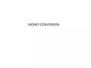 MONEY CONVERSION