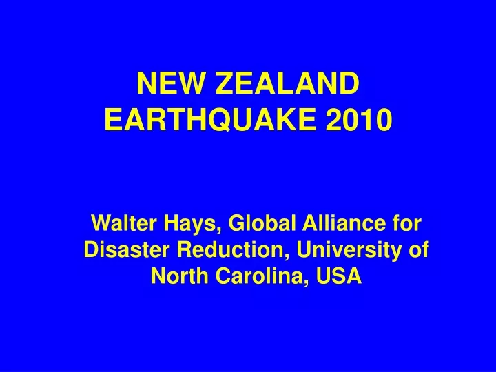 new zealand earthquake 2010