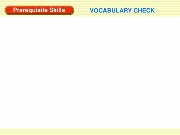 vocabulary check