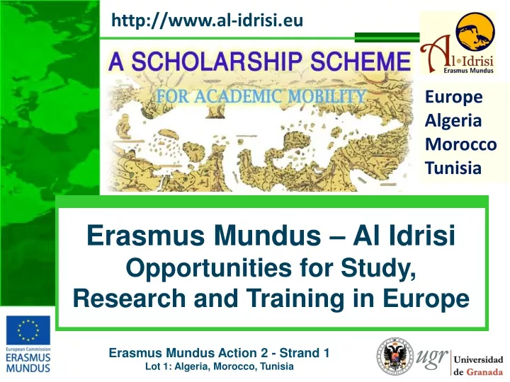 erasmus mundus al idrisi opportunities for study research and training in europe