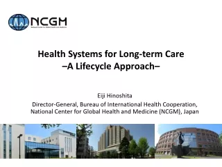 Health Systems for Long-term Care  –A Lifecycle Approach–