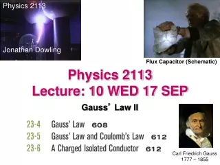 Physics 2113  Lecture: 10 WED 17 SEP