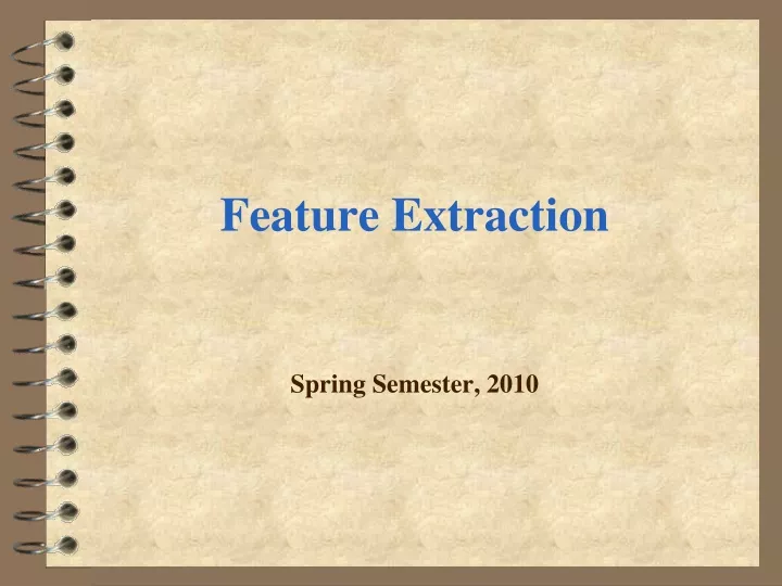 feature extraction