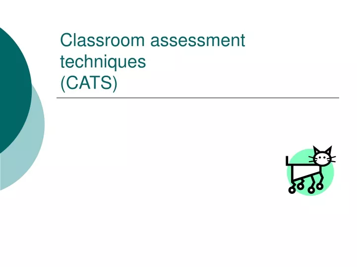 classroom assessment techniques cats