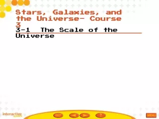 3-1  The Scale of the Universe