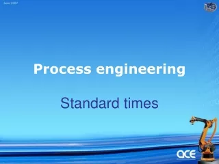Process engineering