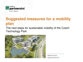 Suggested measures for  a mobility  plan