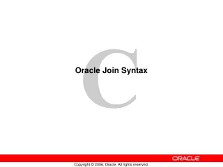 Oracle Join Syntax