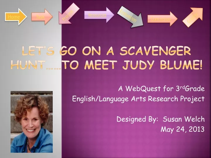 let s go on a scavenger hunt to meet judy blume