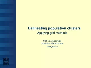 Delineating population clusters