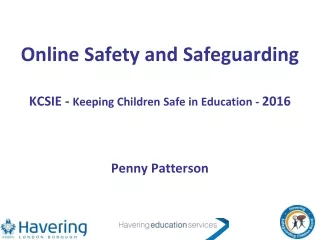 Online Safety and Safeguarding KCSIE -  Keeping Children Safe in Education -  2016