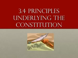 3.4 Principles Underlying the Constitution