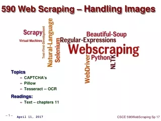 590 Web Scraping –  Handling Images