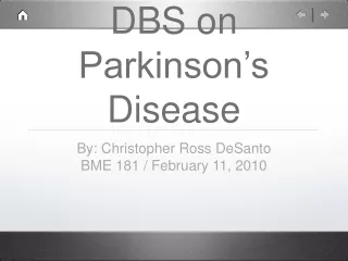 DBS on Parkinson’s Disease
