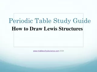 Periodic Table Study Guide