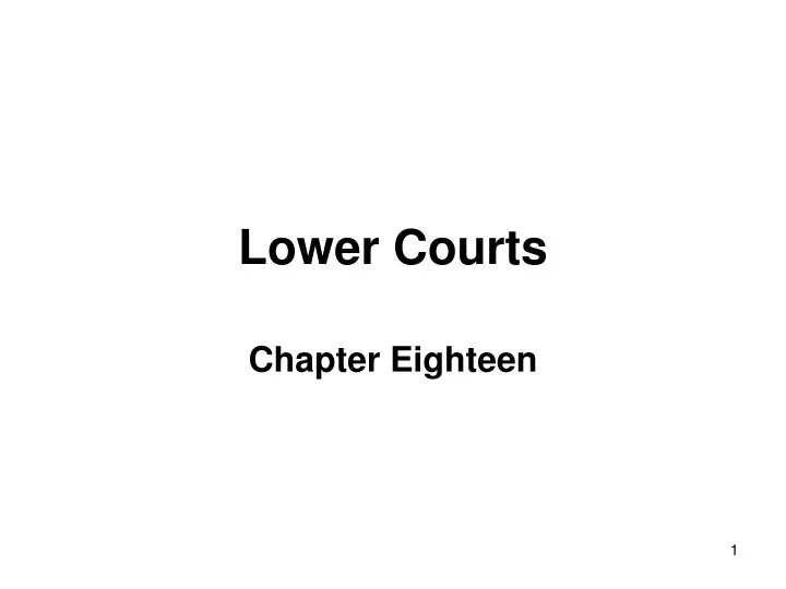 lower courts