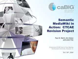 Semantic MediaWiki in Action:  CTCAE Revision Project