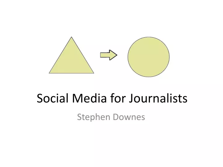social media for journalists