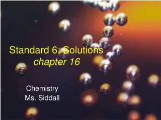 Standard 6: Solutions chapter 16