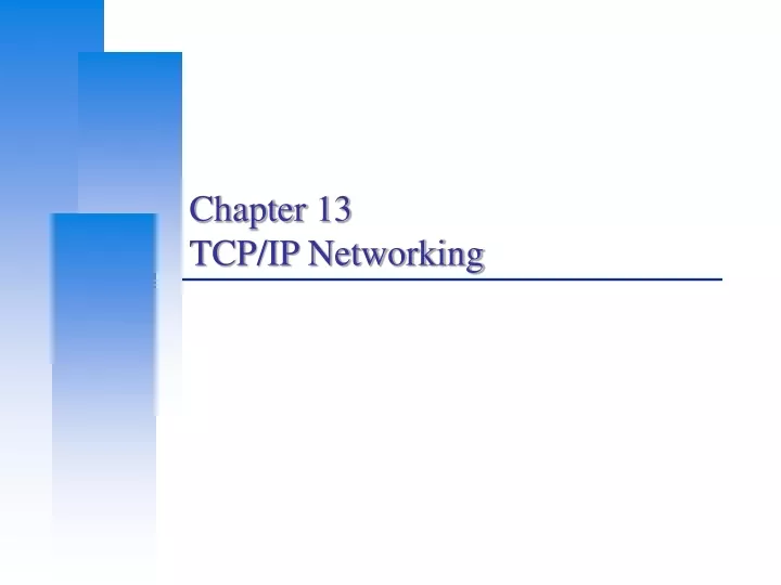 chapter 13 tcp ip networking