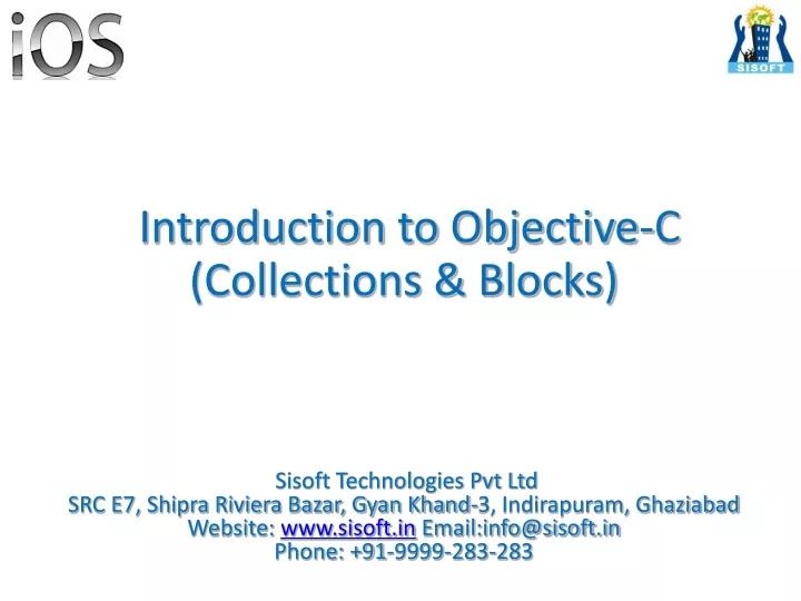 introduction to objective c collections blocks