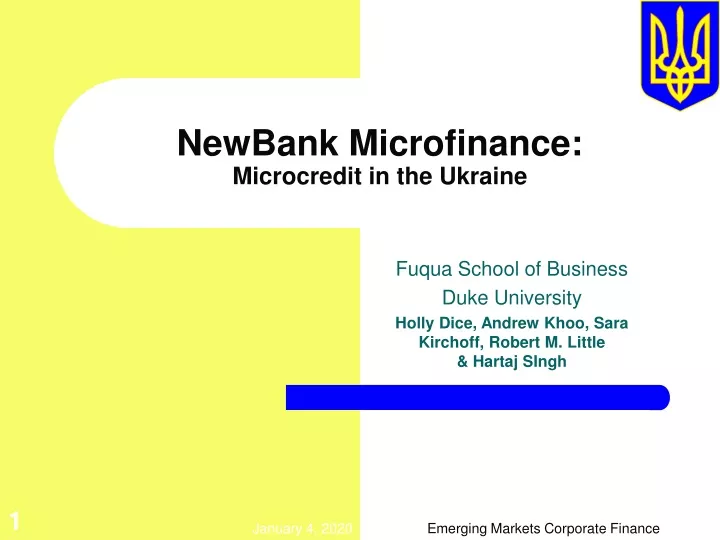 newbank microfinance microcredit in the ukraine