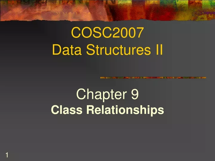 cosc2007 data structures ii