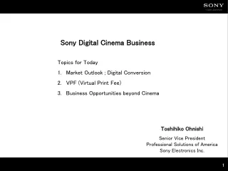 Sony Digital Cinema Business