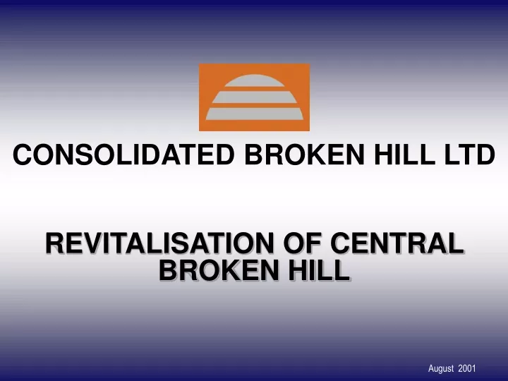 consolidated broken hill ltd revitalisation