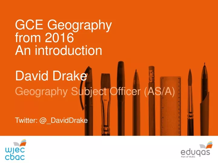 gce geography from 2016 an introduction david
