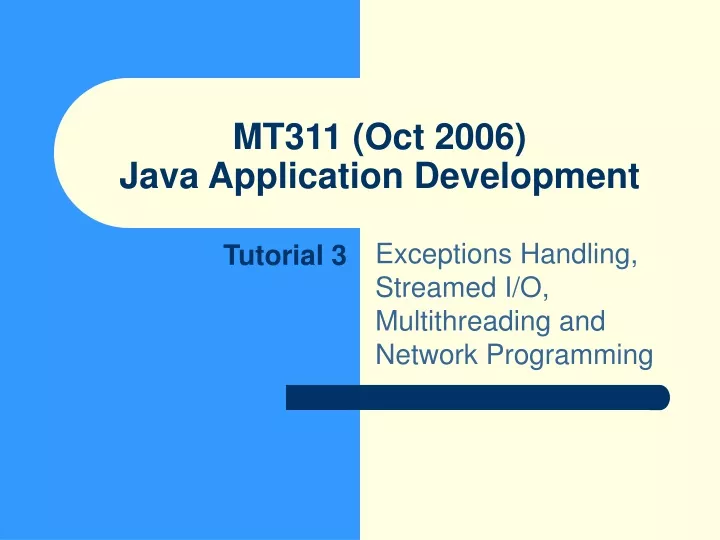 mt311 oct 2006 java application development